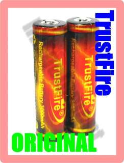 Trustfire Rechargeable 18650 3000 Protected Battery x2  
