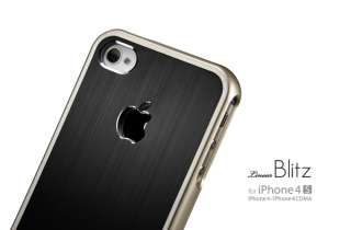SGP Linear Blitz Series Aluminum Case for Apple iPhone 4S / 4   Black 