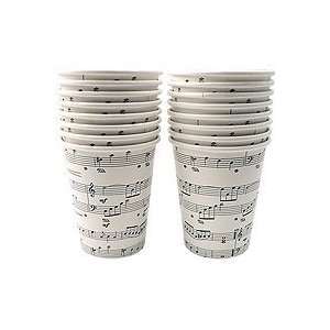  Sheet Music Paper Cups