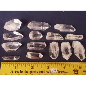    Assortment of (14) Quartz Crystals, 4.17.14 