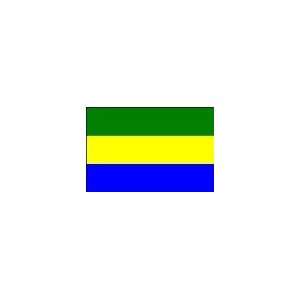 4 ft. x 6 ft. Gabon Flag w/ Line, Snap & Ring Patio, Lawn 