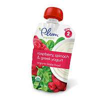Plum Organics Stage 2 Greek Yogurt   Rasberry/Spinach   Plum Organics 