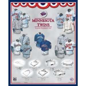  Minnesota Twins 11 x 14 Uniform History Plaque