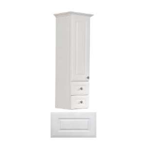  Insignia 12W x 45 1/2H x 12D Satin White Linen Cabinet 