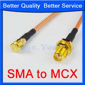 15cm SMA female to MCX male plug RF Pigtail Cable RG316  