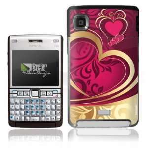  Design Skins for Nokia E61i   Heart of Gold Design Folie 