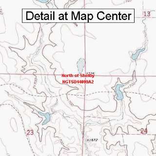   Quadrangle Map   North of Shelby, South Dakota (Folded/Waterproof