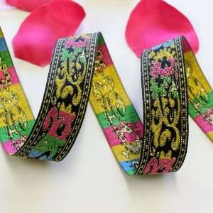   Craft Metallic Jacquard Ribbon Trim Tape JL016 Arts, Crafts & Sewing