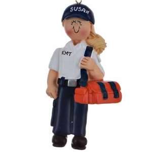  EMT or Delivery Person   Female Christmas Ornament