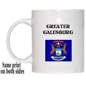   US State Flag   GREATER GALESBURG, Michigan (MI) Mug 