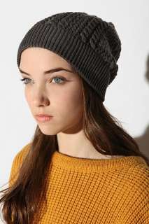 UrbanOutfitters  Pins and Needles Crochet Slouchy Beanie
