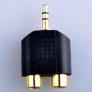 3.5 Male to Dual RCA Female Adapter Electronics