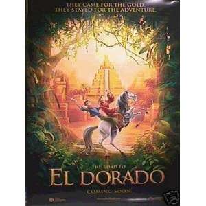  Road to El Dorado, the Double Sided Original Movie Poster 
