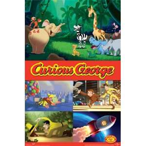  CURIOUS GEORGE MOVIE GROUP POSTER 24 X 36 NEW 8658