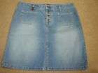 New Tommy Jeans Juniors Size 7 Blue Denim Skirt CHEAP  