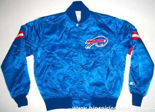 Vintage Buffalo Bills NFL Football Starter Team Satin Jacket Mens Size 