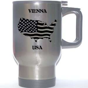  US Flag   Vienna, Virginia (VA) Stainless Steel Mug 
