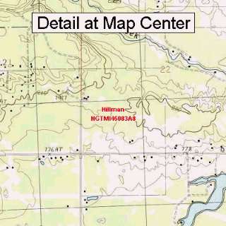   Map   Hillman, Michigan (Folded/Waterproof)