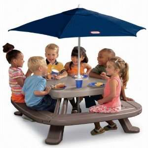  Outdoor Little Tikes Fold N Store Kids Picnic Table Patio 