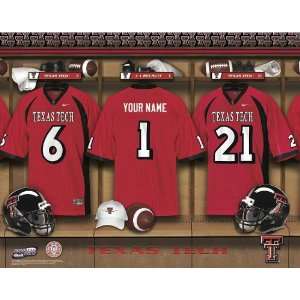  Personalized Texas Tech Football Locker Room Print Sports 