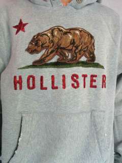 Hollister California Bear Unisex Mens Womens Winter Wear L/S Gray 