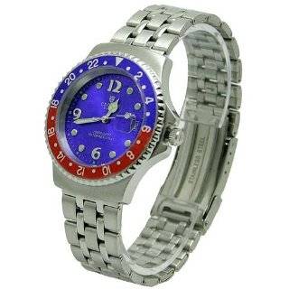   Mens Stainless Steel 10ATM Watch with Blue Dial. Model CR010212SSRB