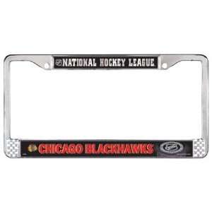  Chicago Blackhawks Metal License Plate Frame Sports 