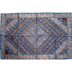  Blue Ethnic Indian Tapestry Beautiful Living Room Wall Decor 