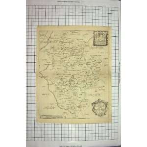  BACON MAP 1894 BEDFORDSHIRE ENGLAND NORTHAMPTON