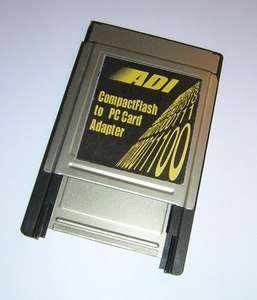 ADI CompactFlash Adapter PCMCIA PC Card Reader Compact Flash  