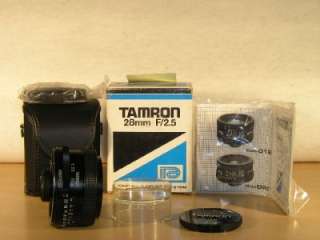   28mm F2.5 Adaptall 2 Nikon Canon Pentax Olympus Manual Lens  