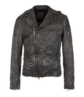 Axis Leather Biker Jacket, Men, Leathers, AllSaints Spitalfields