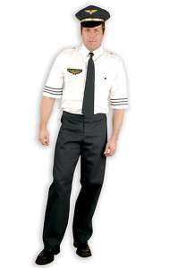 MILE HIGH AIRLINE PILOT CAPTAIN COSTUME Adult Men 01089  