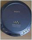 Sony Blue DE220 CD Walkman +Free KJV Audio Bible CD, ESP Max, Good 