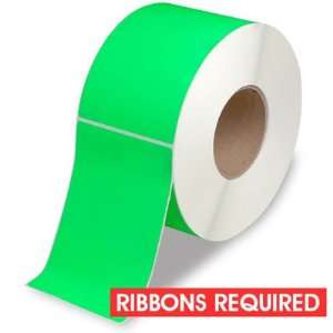   Fluorescent Green Industrial Thermal Transfer Labels