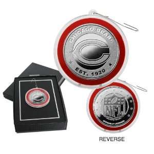  Chicago Bears Silver Coin Ornament