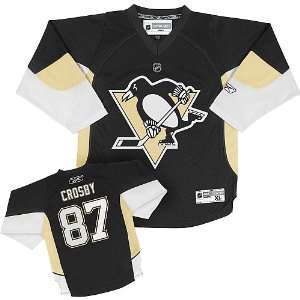 Reebok Pittsburgh Penguins Sidney Crosby Kids (4 7) Replica Home 
