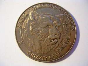 NORTH AMERICAN HUNTING CLUB COLLECTORS MEDALLION SERIES 01 GRIZZLY 