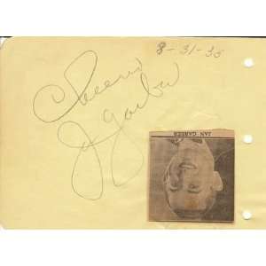 Jan Garber (d. 77) Hand Signed 1935 Album Page Jsa 