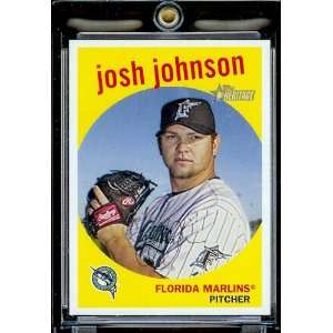  2008 Topps Heritage # 295 Josh Johnson / Florida Marlins 