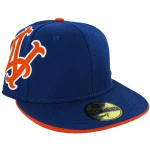   59Fifty Authentic MLB Baseball Wool Cap Hat Fitted Royal Blue Sports