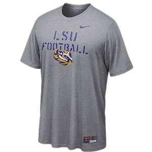  LSU Tigers Grey Weight Room Dri FIT Shirt by Nike Sports 
