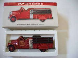 1939 Ward LaFrance Fire Engine Diecast R Digest +Box  