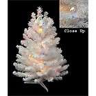 Pre Lit Snow White Artificial Christmas Tree   Multi Lights