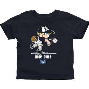 Rice Owls Toddler Boys Baseball T Shirt   Navy Blue 
