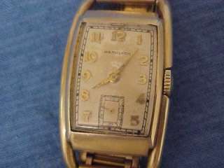 Vintage Hamilton 14K Gold Filled Mens Watch  