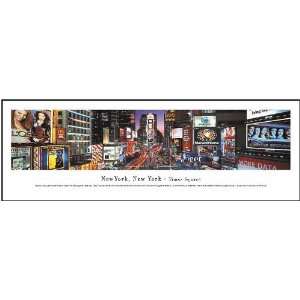  New York, New York   Times Square Panoramic View Framed 