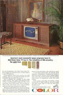 1965 RCA VICTOR COLOR TV TELEVISION Vintage Print Ad  
