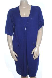 NEW Grace Elements Silk Cashmere Elbow Sleeve Dress Sz 3X $120  
