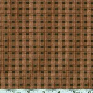  45 Wide Country Road Plaid Brown Fabric By The Yard 
